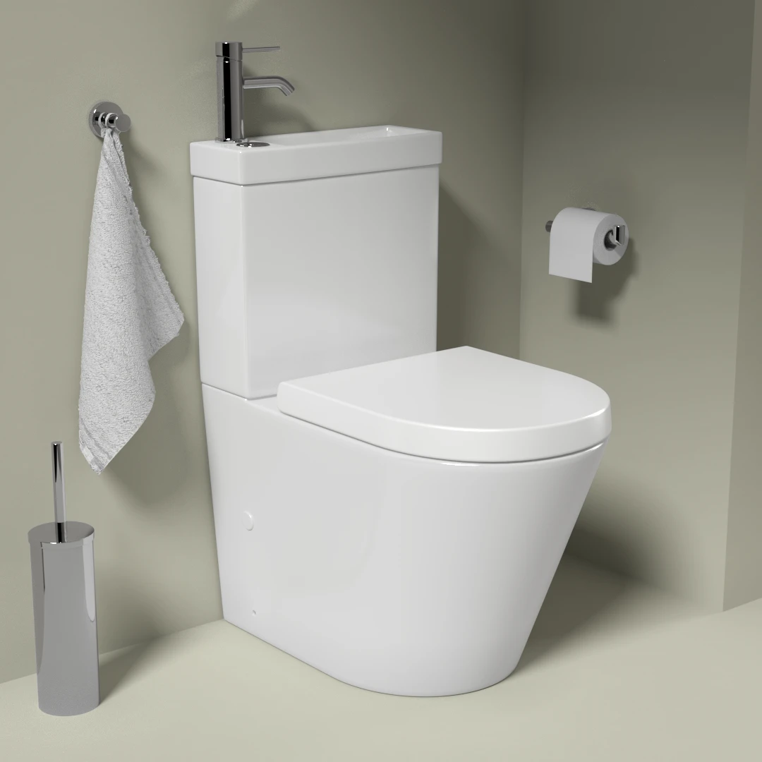 WC à poser avec lave-mains intégré et robinet mitigeur, Integral 2