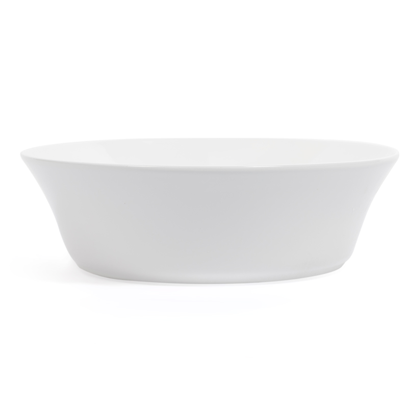 Ajax, Vasque Céramique, Blanc Brillant, 41.5x13CM