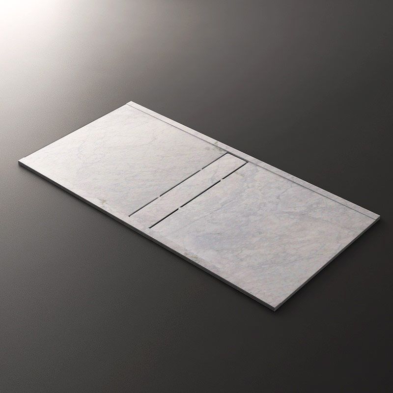 Receveur De Douche, pierre Carrara, 80x120, 140 ou 160 cm, Apolo central