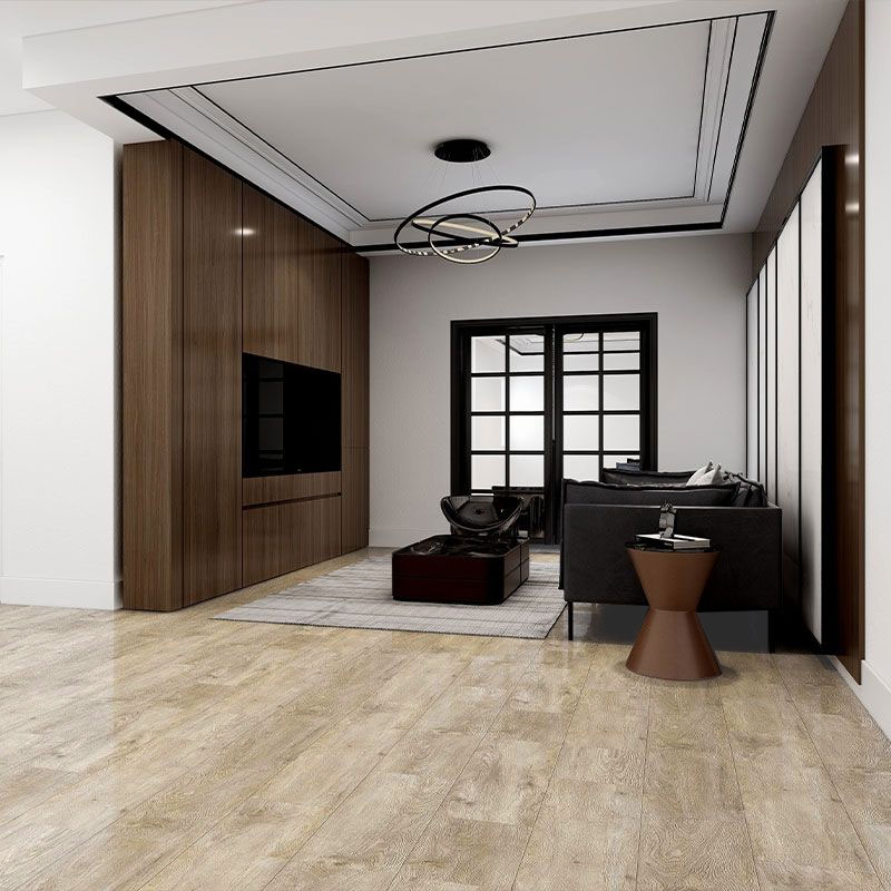 Sol PVC rigide, 18x122 cm, hydro, coloris Naturel, Aquafloor