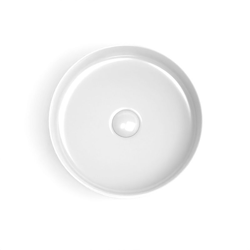 Vasque à poser ronde Ø 35, blanc brillant Art