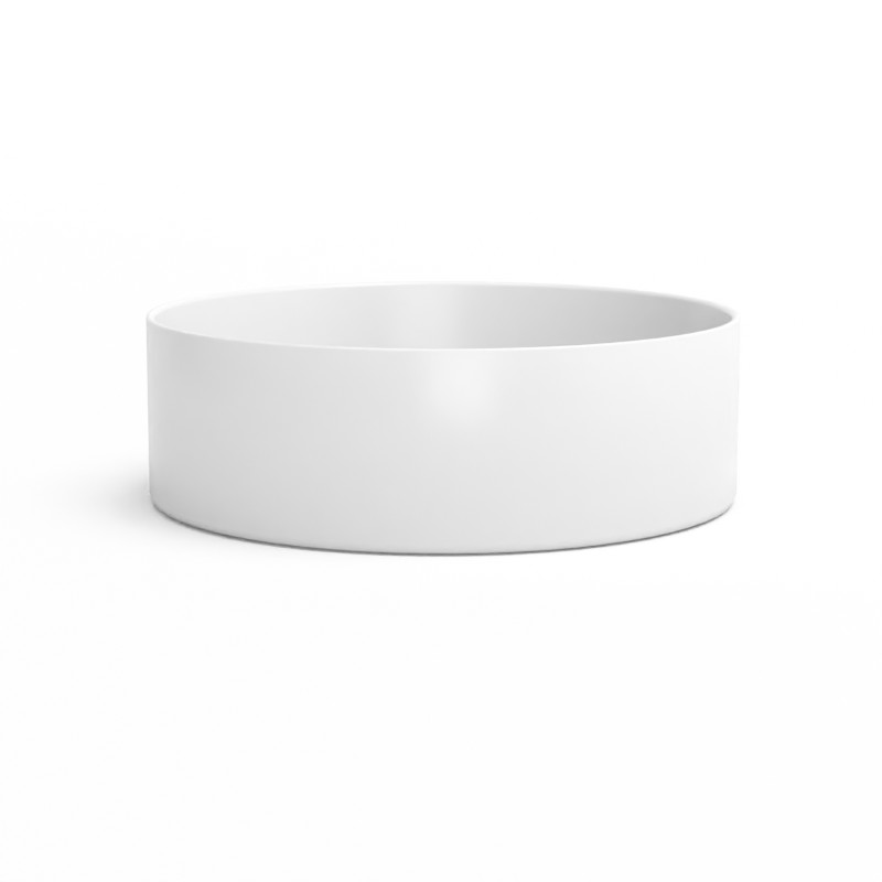 Vasque à poser, 35.2x11.2 cm, Blanc mat, Art