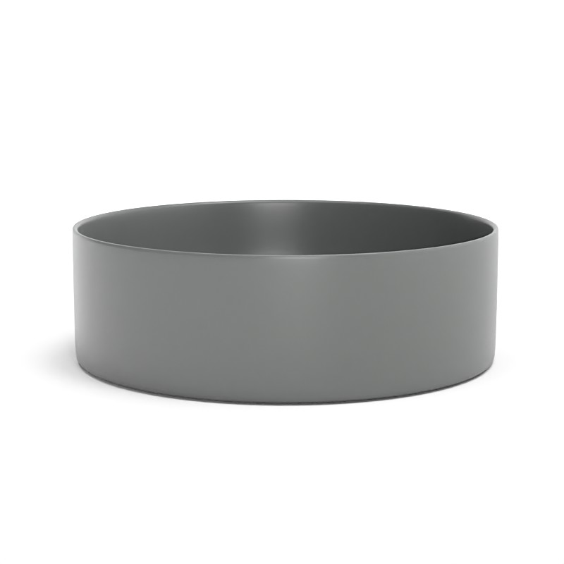 Vasque à poser, 35.2x11.2 cm, Gris ciment mat, Art