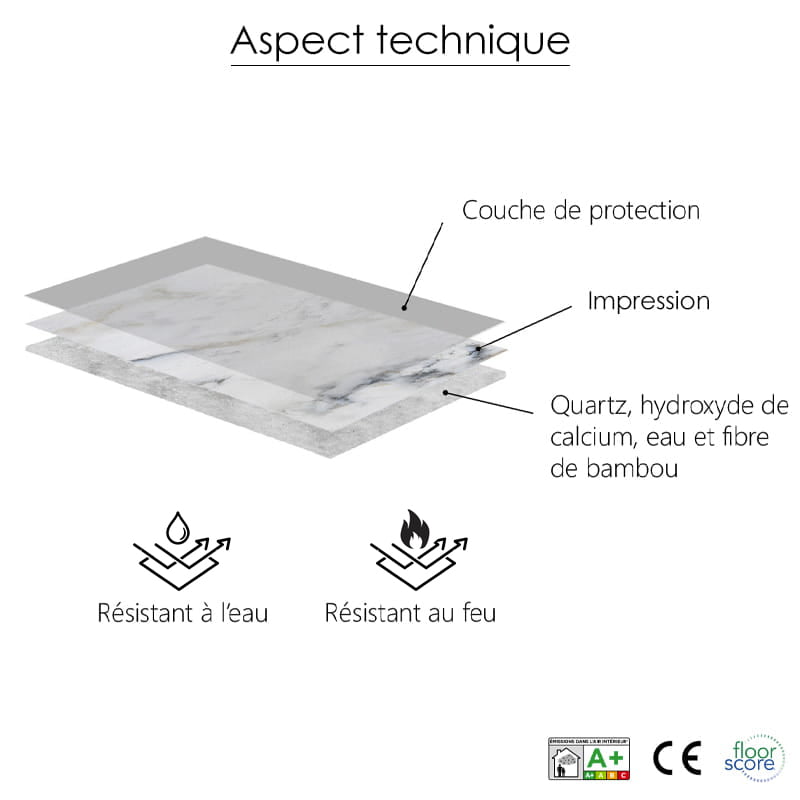 Revêtement mur et sol, 60,6x121,2 cm, Travertin gris mat, B'organic®