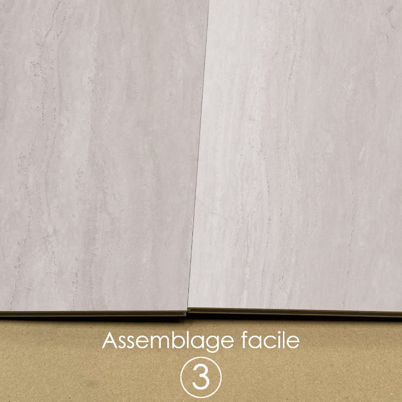 Revêtement mur et sol, 60,6x121,2 cm, Travertin gris mat, B'organic®