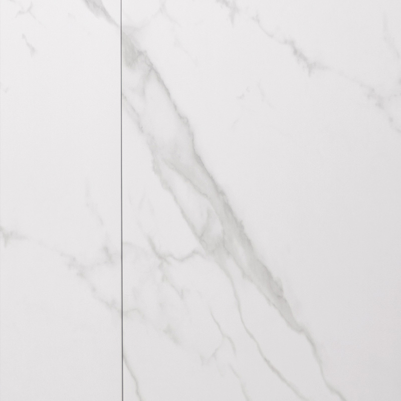Revêtement mural 60x240 cm, marbre blanc brillant, B'Wall ®esin-Wood