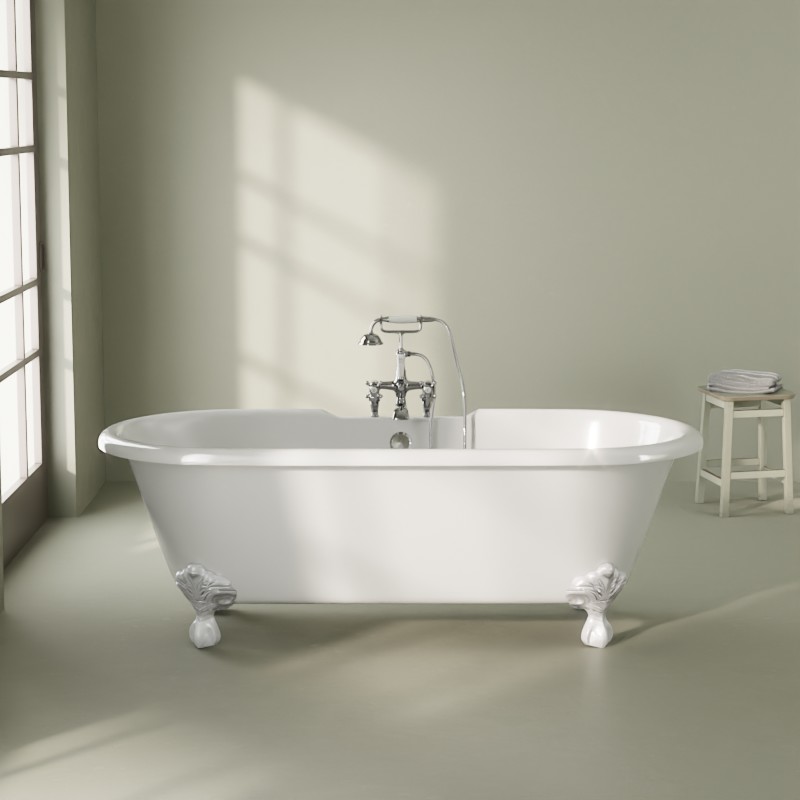 Baignoire îlot en fonte, 170x77 cm, Liverpool