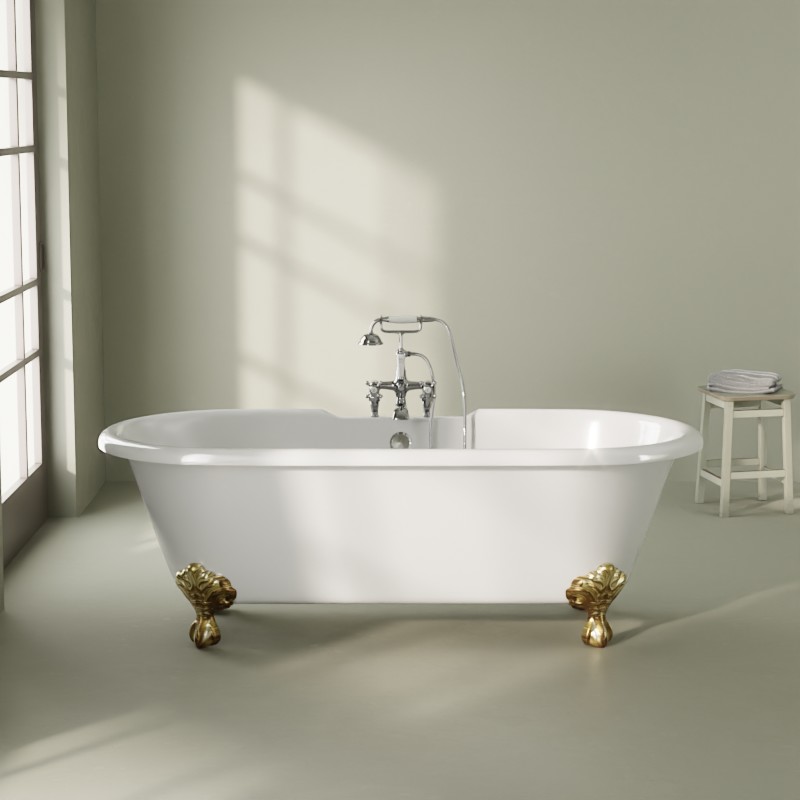 Baignoire îlot en fonte, 170x77 cm, Liverpool