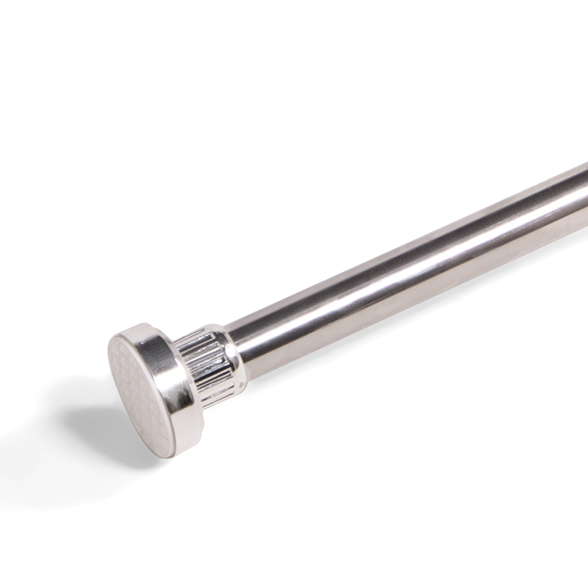 Barre extensible 70 à 120 ou 90 à 160 cm, droite, pour rideau de douche, chrome