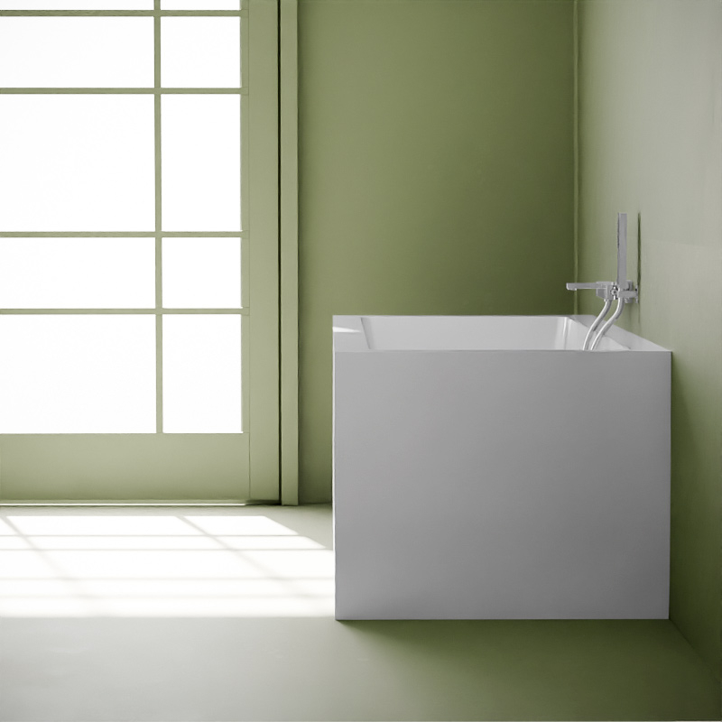 Baignoire îlot rectangulaire avec 3 niches, 150 ou 170 cm, Bibilo