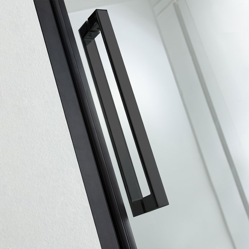 Cabine de douche pivotante 80, 90, x 80, 90, noir mat, Arena