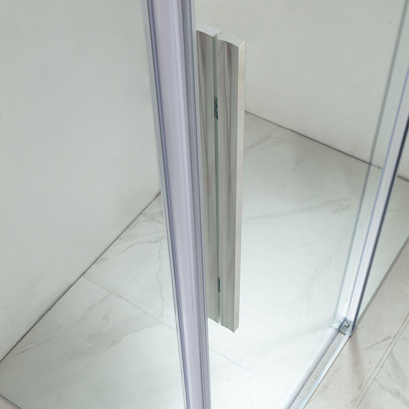 Cabine de douche retour fixe 70 et 80cm coulissante, chromé, Arena
