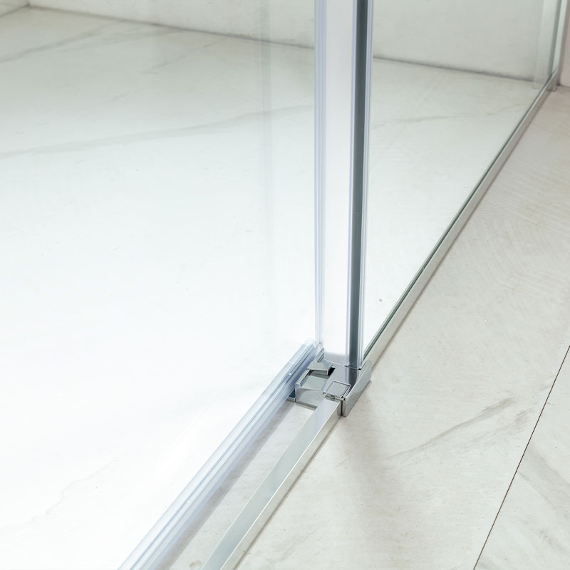 Cabine de douche retour fixe 70 et 80cm coulissante, chromé, Arena