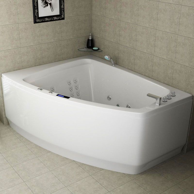 Caleca, baignoire balnéo asymétrique, 180x140 cm, droite