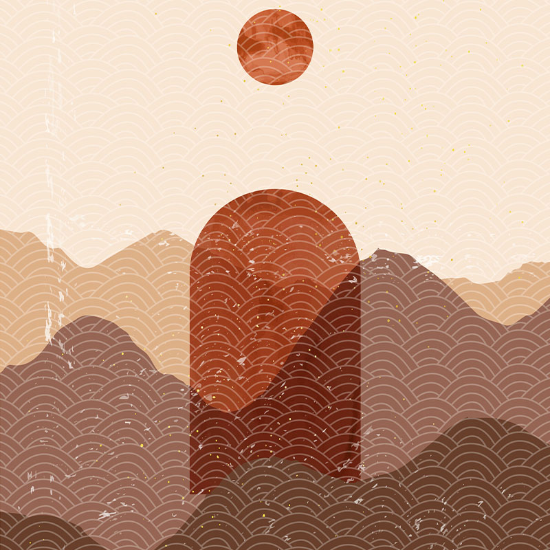 Carrelage mur décor Demi-Lune, 60x120 cm