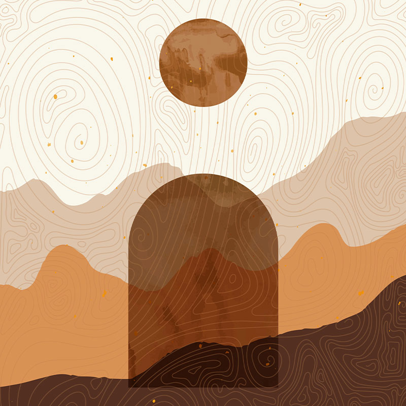 Carrelage mur décor Demi-Lune, 60x120 cm