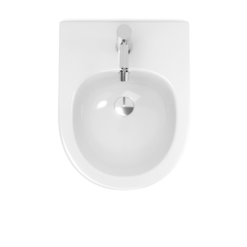 Bidet Suspendu, 48x37, Blanc brillant, Celia