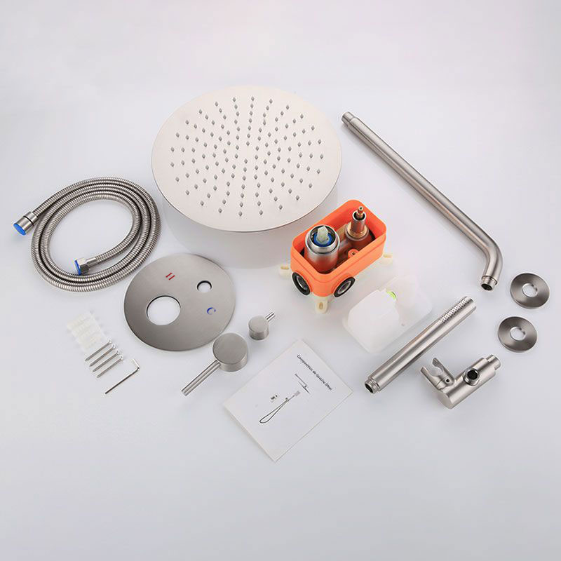 Pack robinetterie mitigeur douche à encastrer, blanc mat, 2 sorties, Châtelet