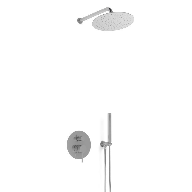 Composition mitigeur de douche encastrée, chrome, Châtelet