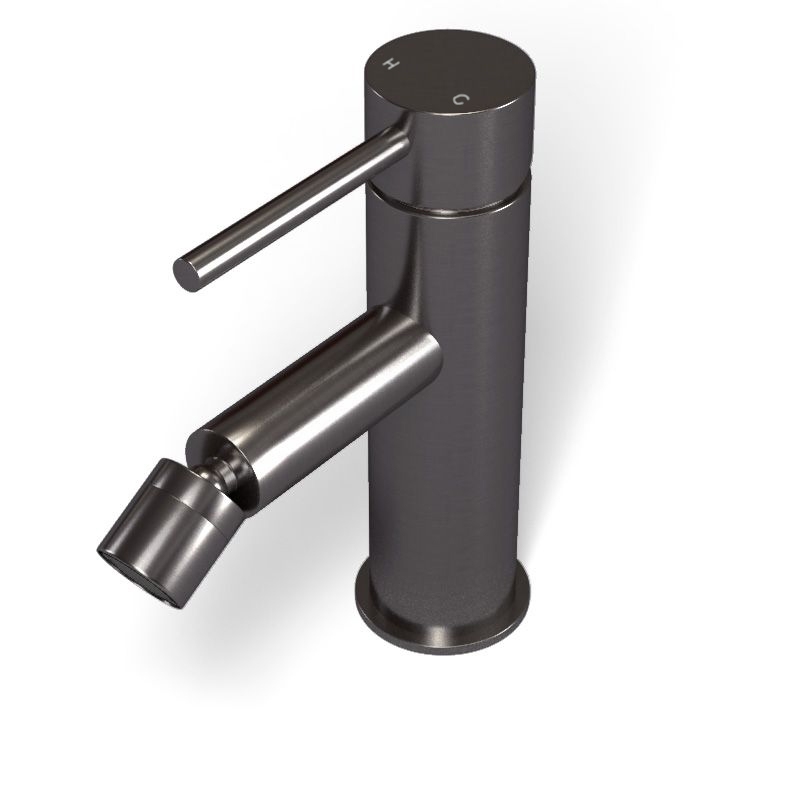 Robinet mitigeur bidet gun métal brossé, Châtelet III