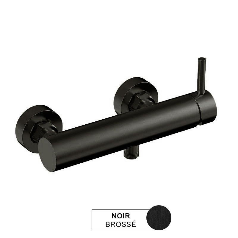 Robinet mitigeur de douche noir brossé, Châtelet III