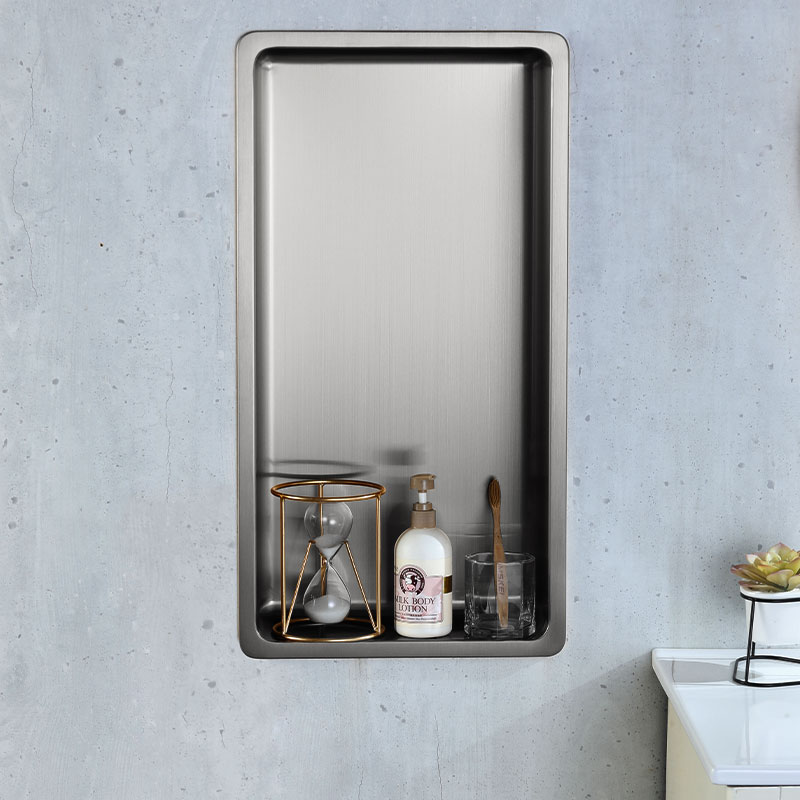 Niche murale inox, 60x30 cm, inox brossé, Châtelet