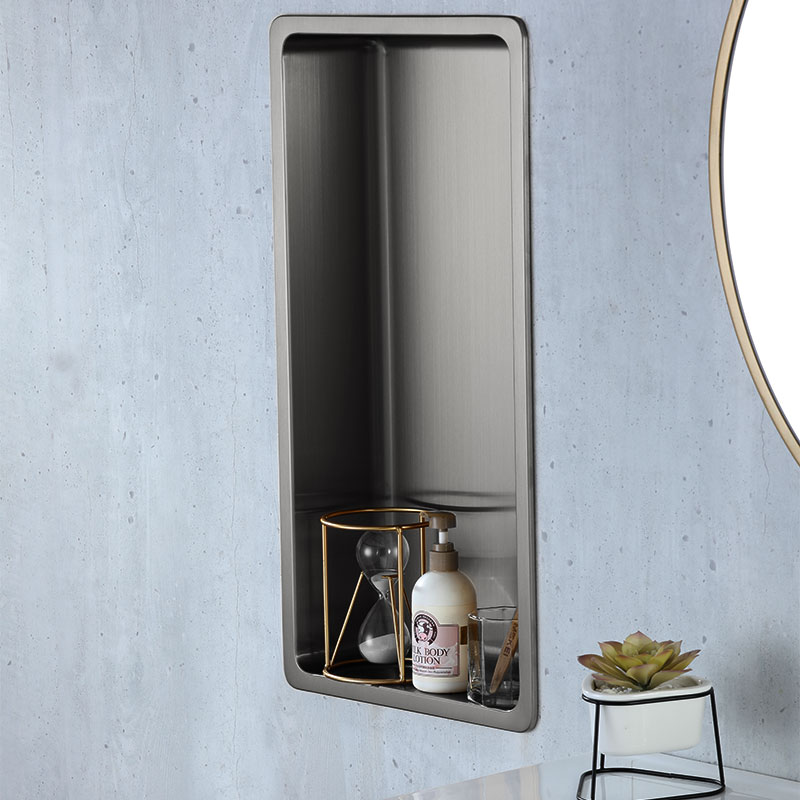 Niche murale inox, 60x30 cm, inox brossé, Châtelet