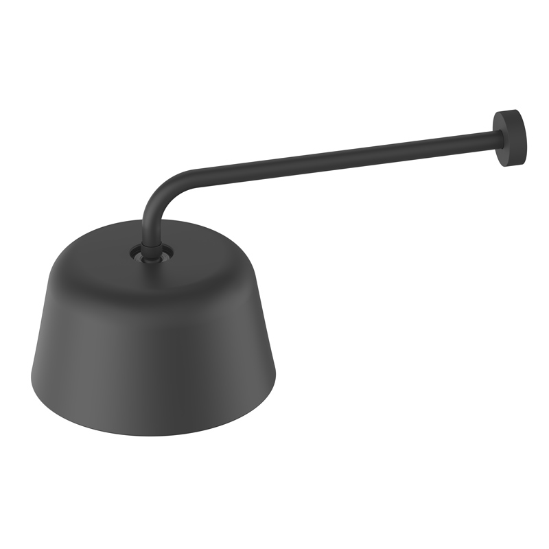 Pomme de douche murale, ⊘ 26,5 cm, Noir mat 