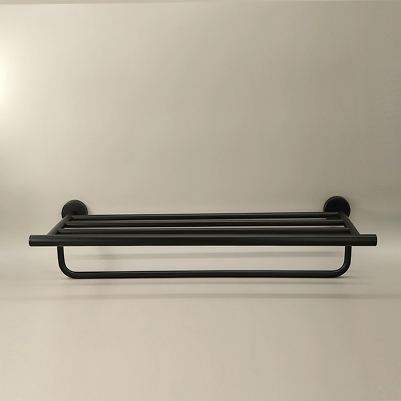 Rack porte-serviettes, noir brossé, Châtelet