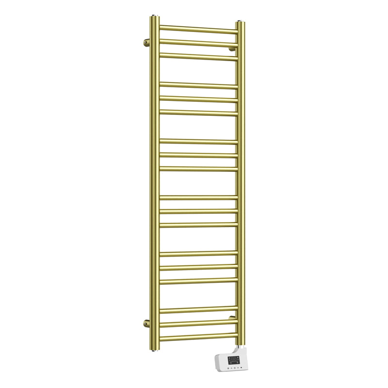 Sèche-serviette électrique, 500W, 40x120x9.2Cm, Doré mat, Châtelet