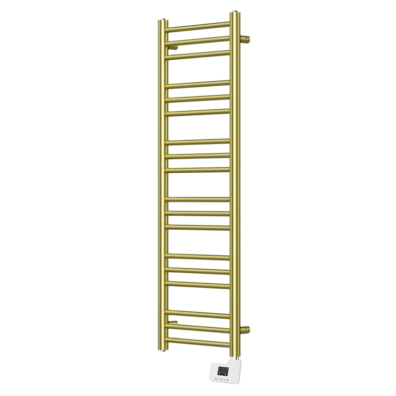 Sèche-serviette électrique, 500W, 40x120x9.2Cm, Doré mat, Châtelet