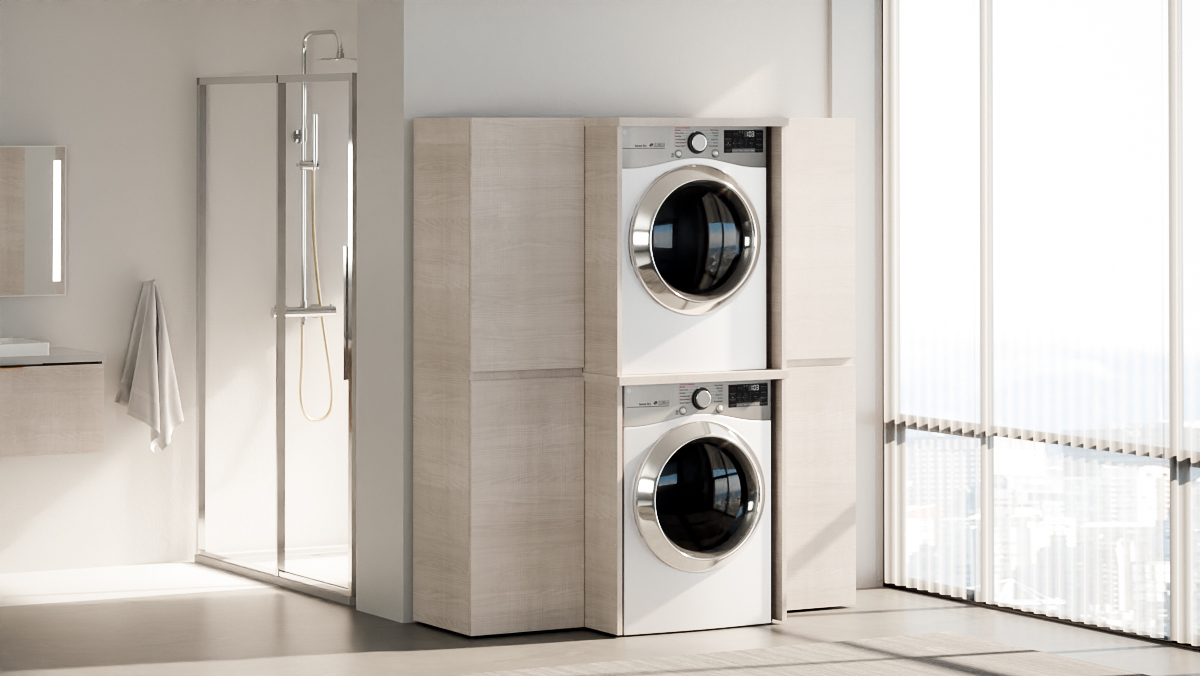 Ensemble meuble buanderie, compo M6.0, 160 cm