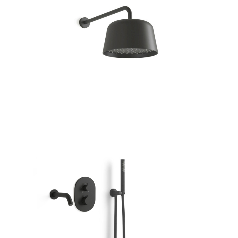 Composition bain douche thermostatique encastrée, Châtelet, 3 couleurs