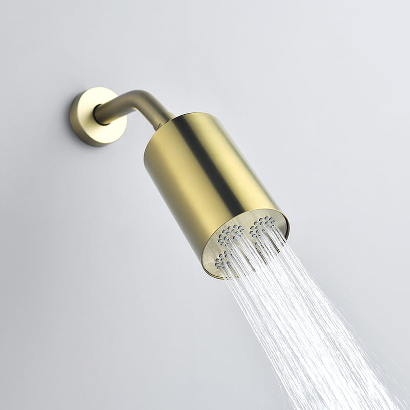 Douche thermostatique, 3 douches épaules hydromassantes, doré brossé, Châtelet