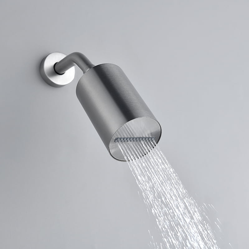 Douche thermostatique, 3 douches épaules hydromassantes, inox brossé Châtelet