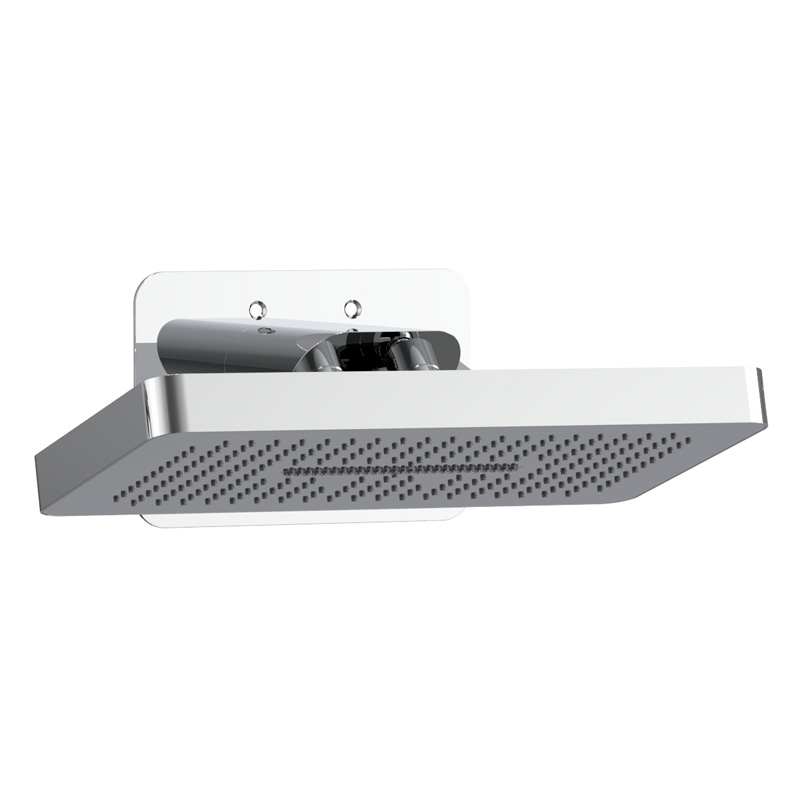 Douche thermostatique, ciel de douche carré et douches épaules, chromé Châtelet