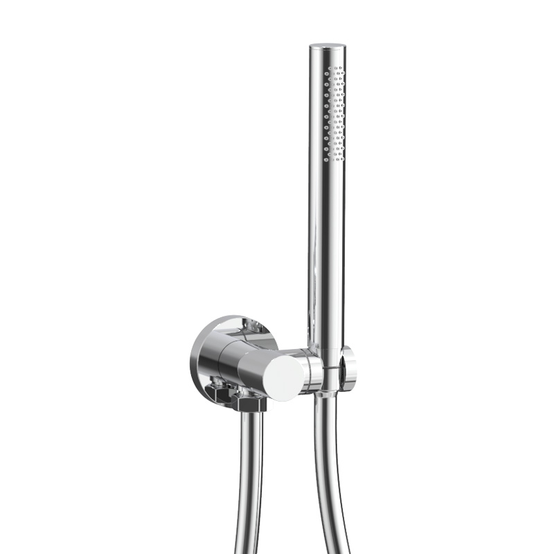 Composition mitigeur de douche encastrée avec pomme cloche inox poli, Châtelet