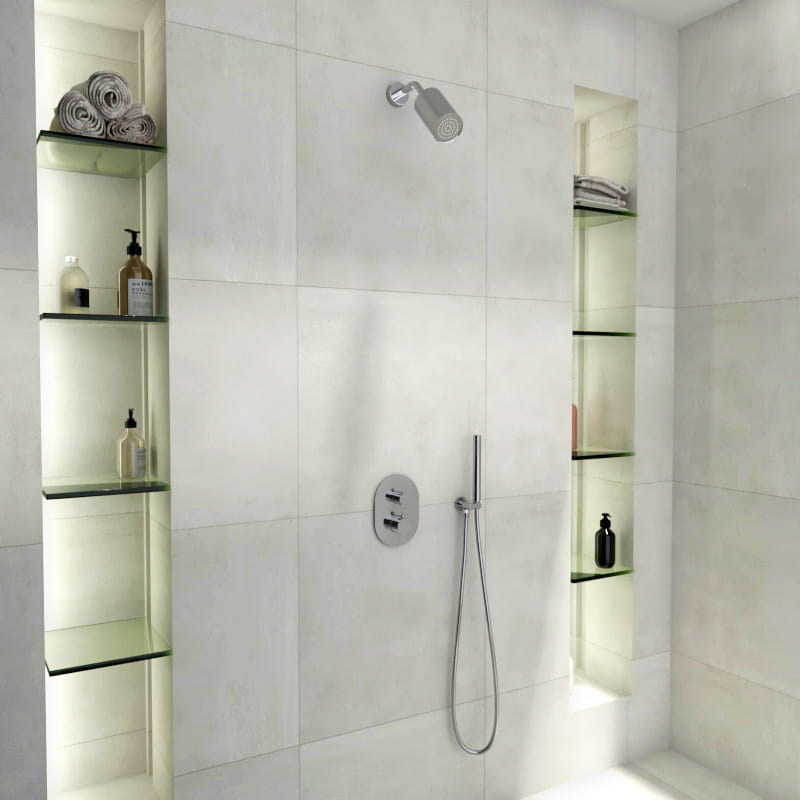 Douche thermostatique, douche épaules, chromé Châtelet