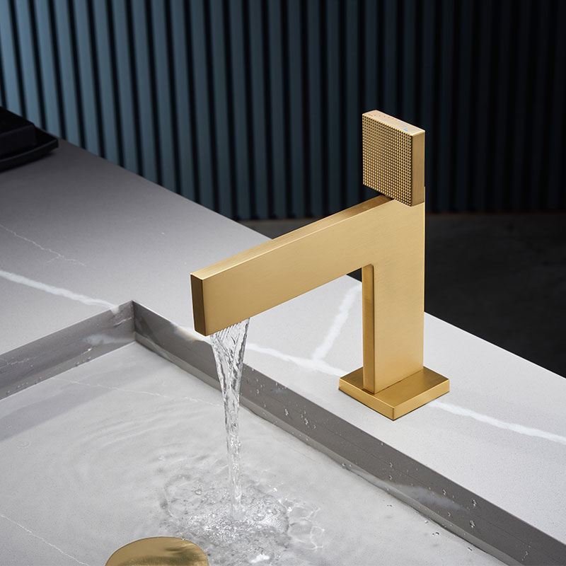 Robinet mitigeur lavabo, doré mat, Slim, Concorde