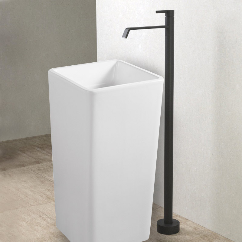 Lavabo à poser 83x41 cm, sans plage, céramique, Creek