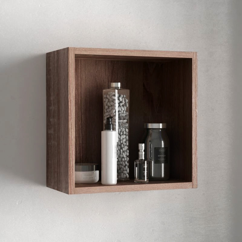 Cube de rangement ouvert 33x33 cm, bois Britannia, Cubo