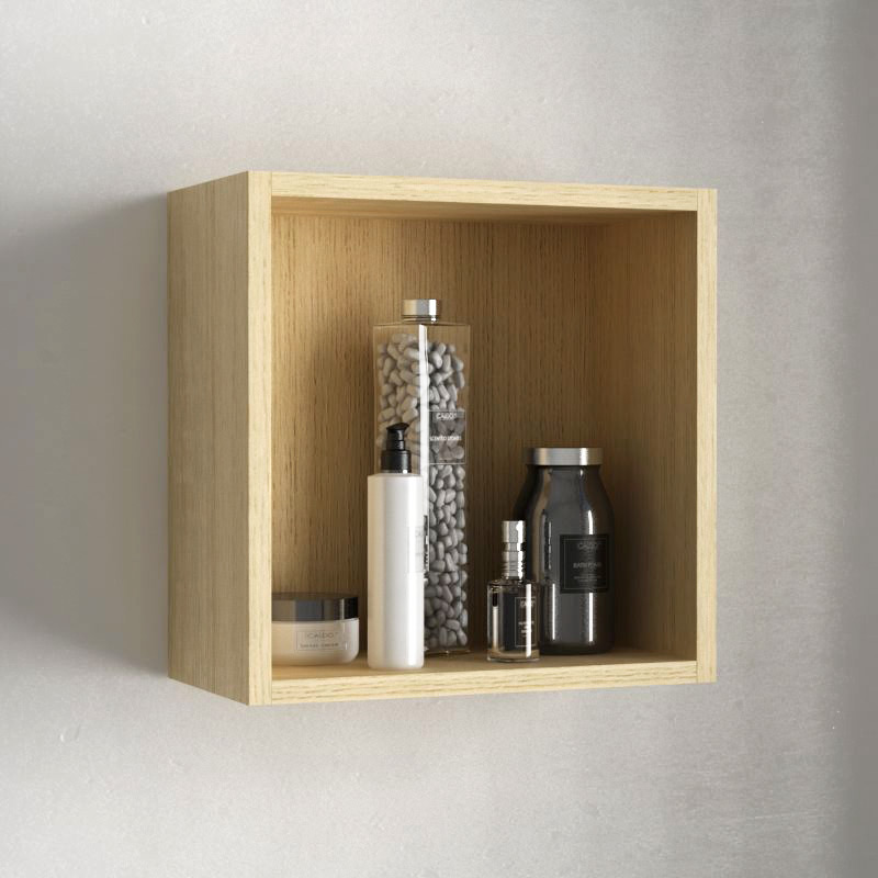 Cube de rangement ouvert 33x33 cm, Chêne clair, Cubo