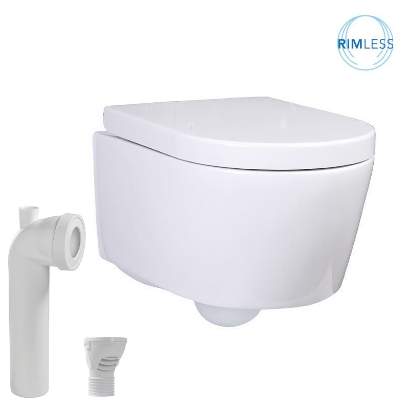 WC suspendu blanc compact, Alto