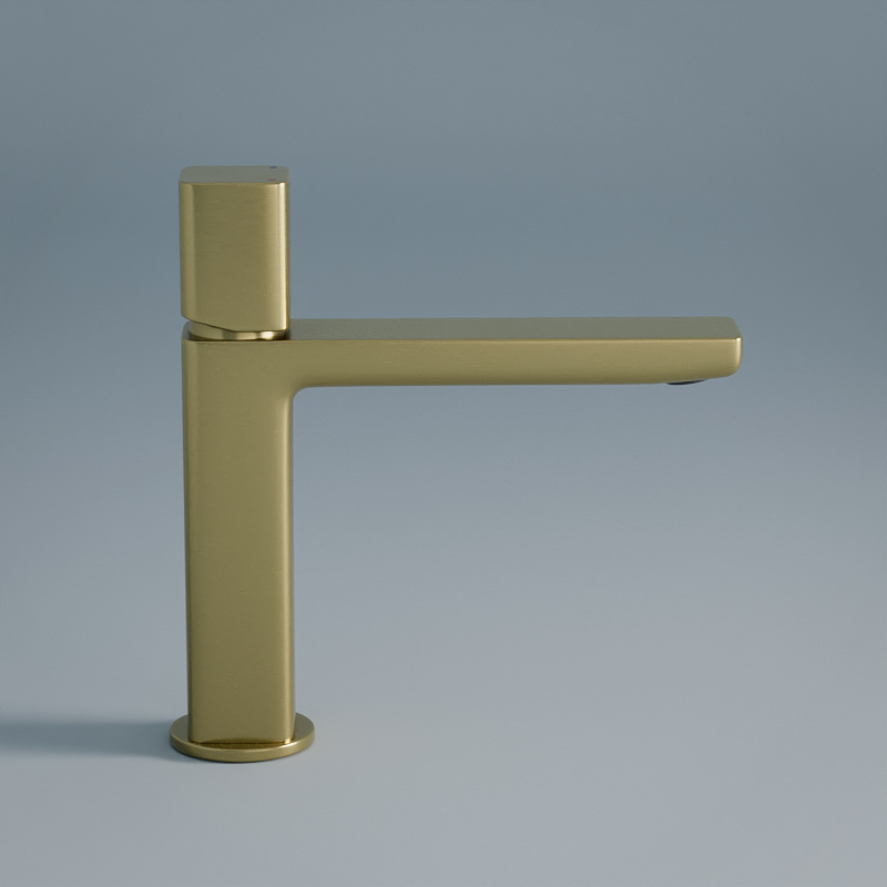 Deauville, Mitigeur Lavabo Doré Brossé