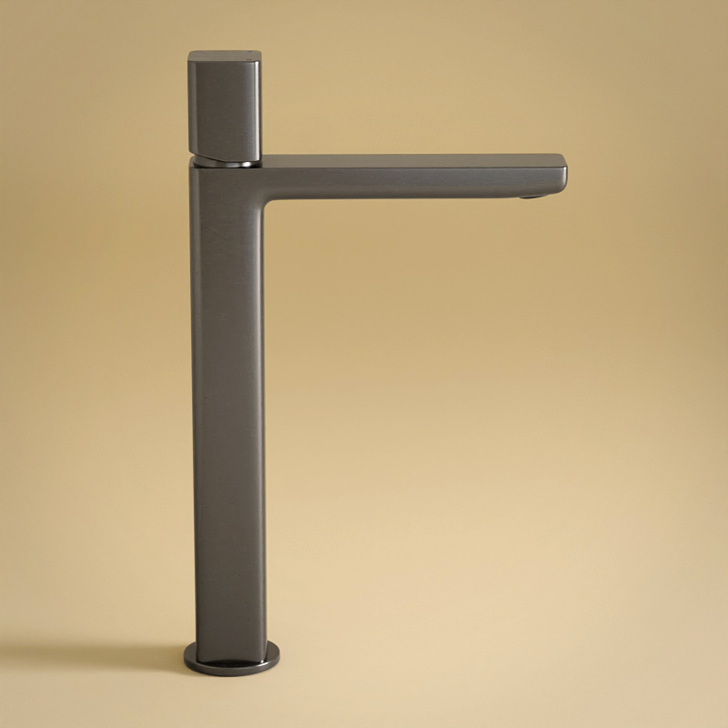Deauville, Mitigeur Lavabo Haut Gun Métal Brossé