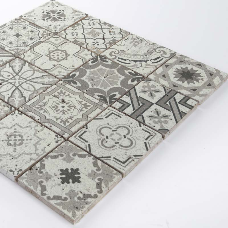 Mosaïque en pierre, 30x30 cm, Décor Neutral