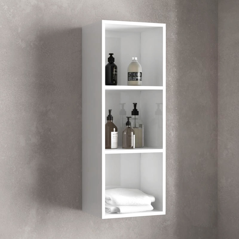 Demi-colonne de rangement 92cm, Blanc Brillant, Essentiel