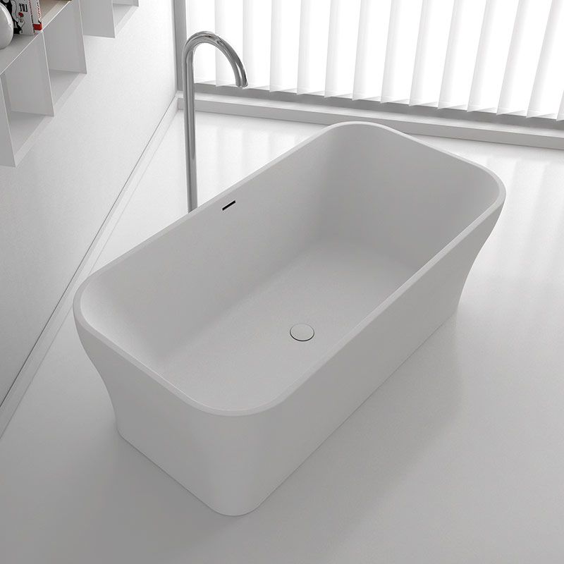 Baignoire îlot , 170x80 cm, matière composite mineral rectangulaire, Galia