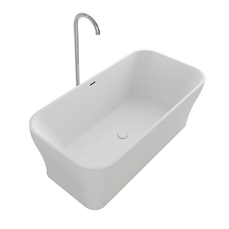 Baignoire îlot , 170x80 cm, matière composite mineral rectangulaire, Galia