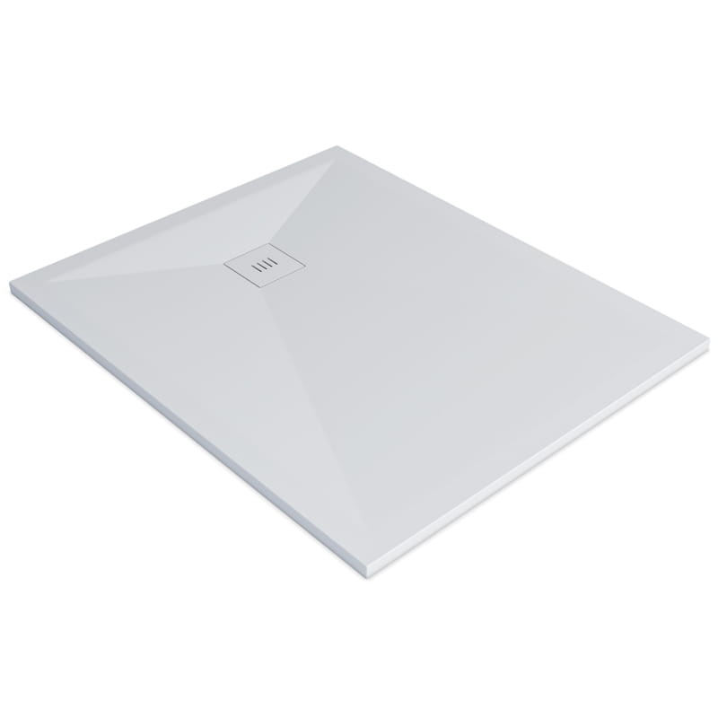 Receveur de douche 100 x 120, 140, 160cm, Solide Surface Blanc mat, Golfe
